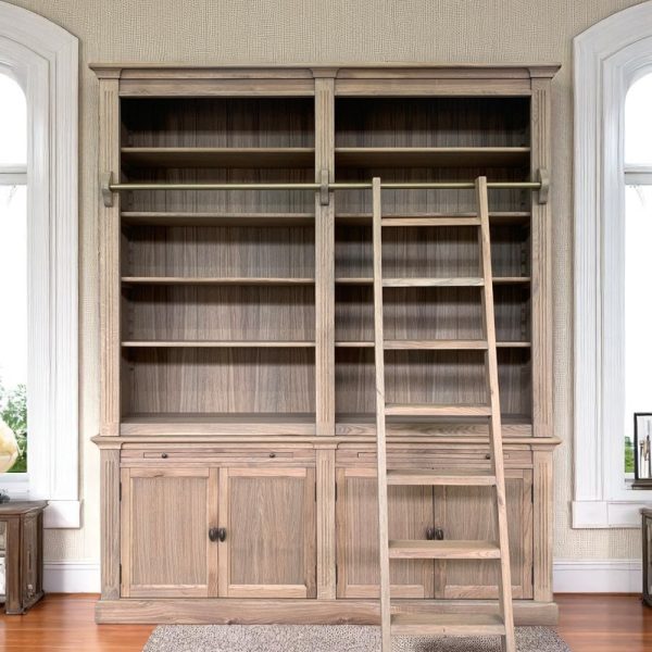 Biblioteca lemn masiv stejar MC 118 vedere principala