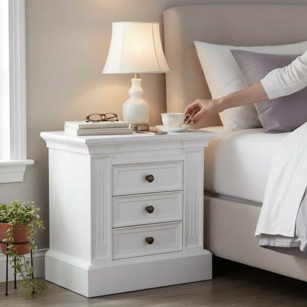 noptiera lemn masiv MC 43 vedere principala